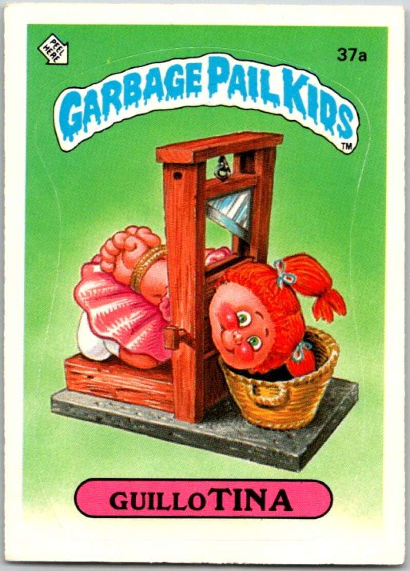 1985 Topps Garbage Pail Kids Series 1 #37a Guillo Tina V44627