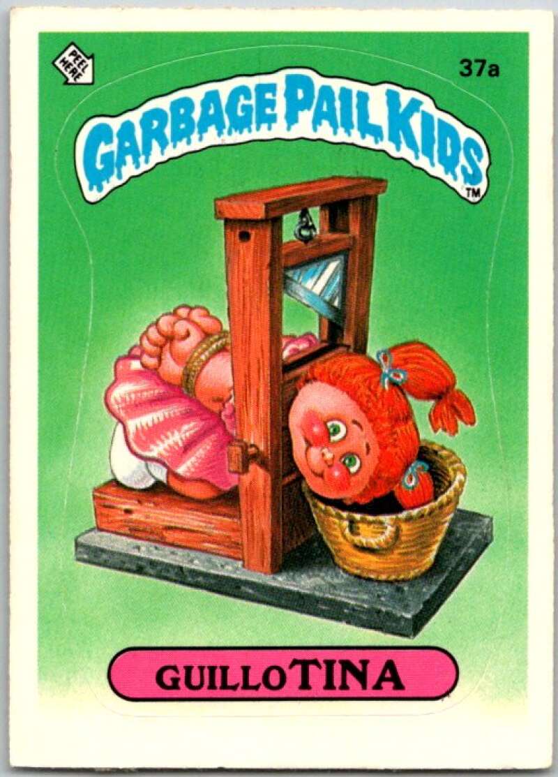 1985 Topps Garbage Pail Kids Series 1 #37a Guillo Tina V44628