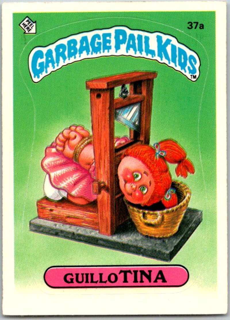 1985 Topps Garbage Pail Kids Series 1 #37a Guillo Tina V44629