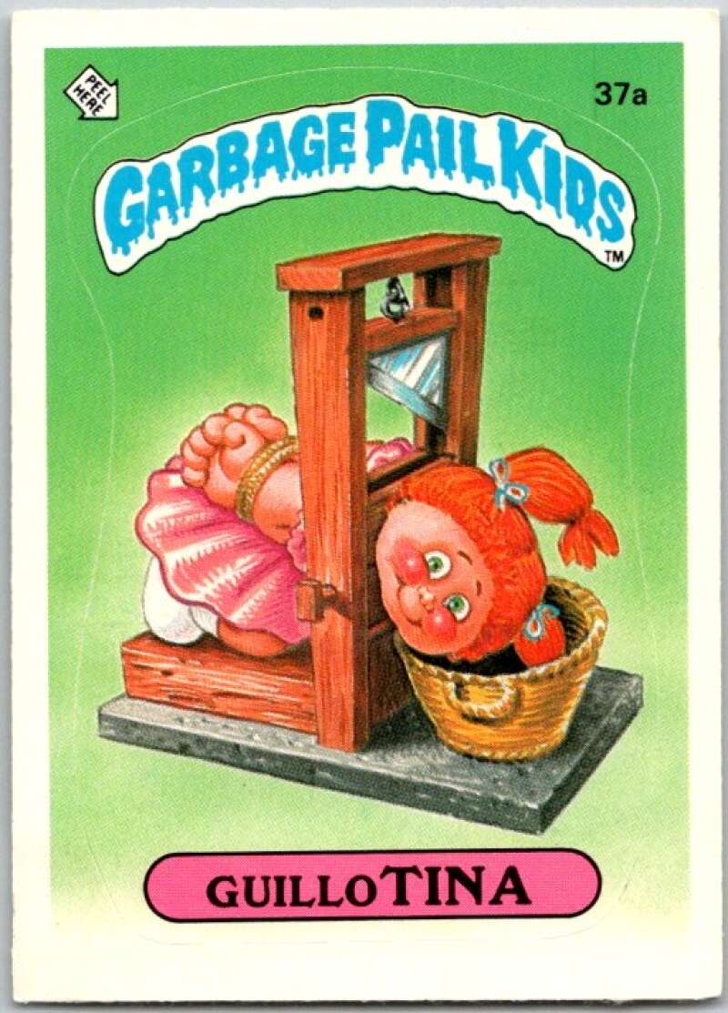 1985 Topps Garbage Pail Kids Series 1 #37a Guillo Tina V44633