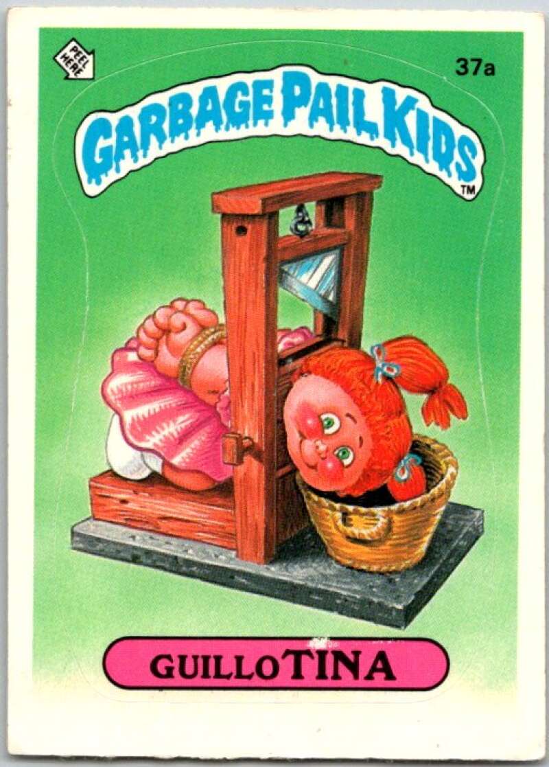 1985 Topps Garbage Pail Kids Series 1 #37a Guillo Tina V44634