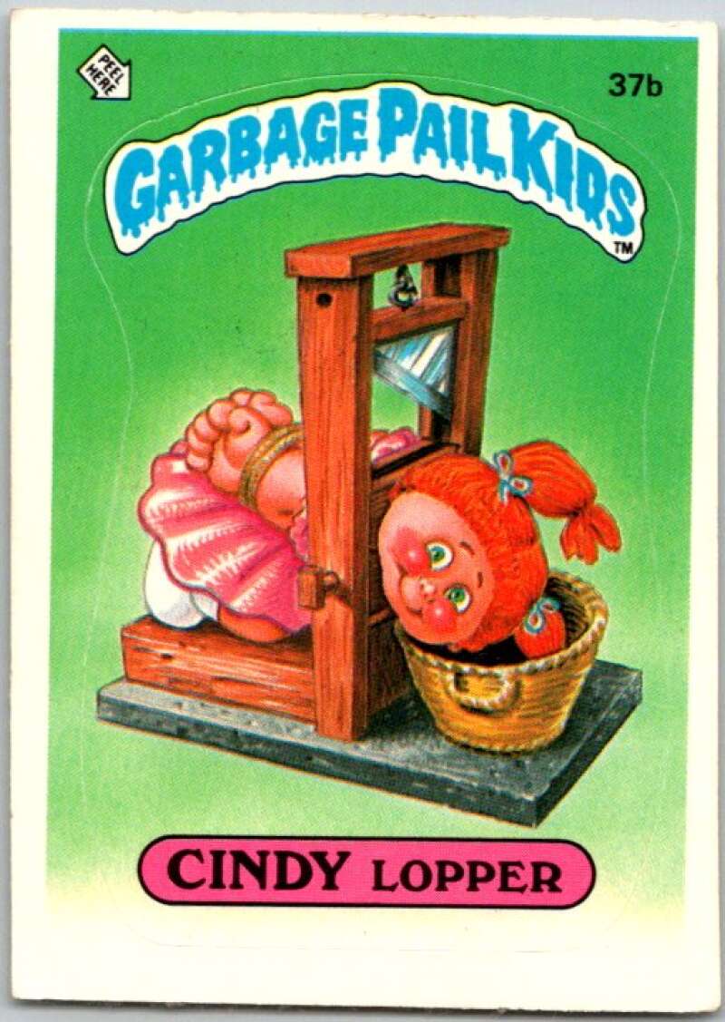 1985 Topps Garbage Pail Kids Series 1 #37b Cindy Lopper V44636