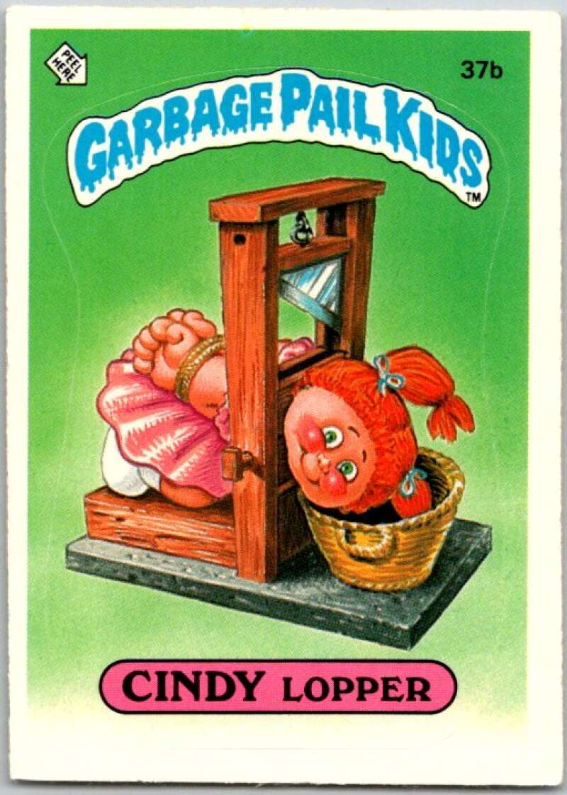 1985 Topps Garbage Pail Kids Series 1 #37b Cindy Lopper V44638