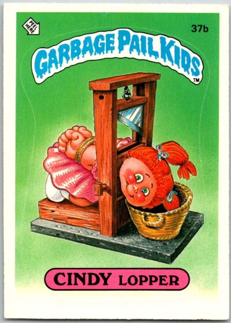1985 Topps Garbage Pail Kids Series 1 #37b Cindy Lopper V44639