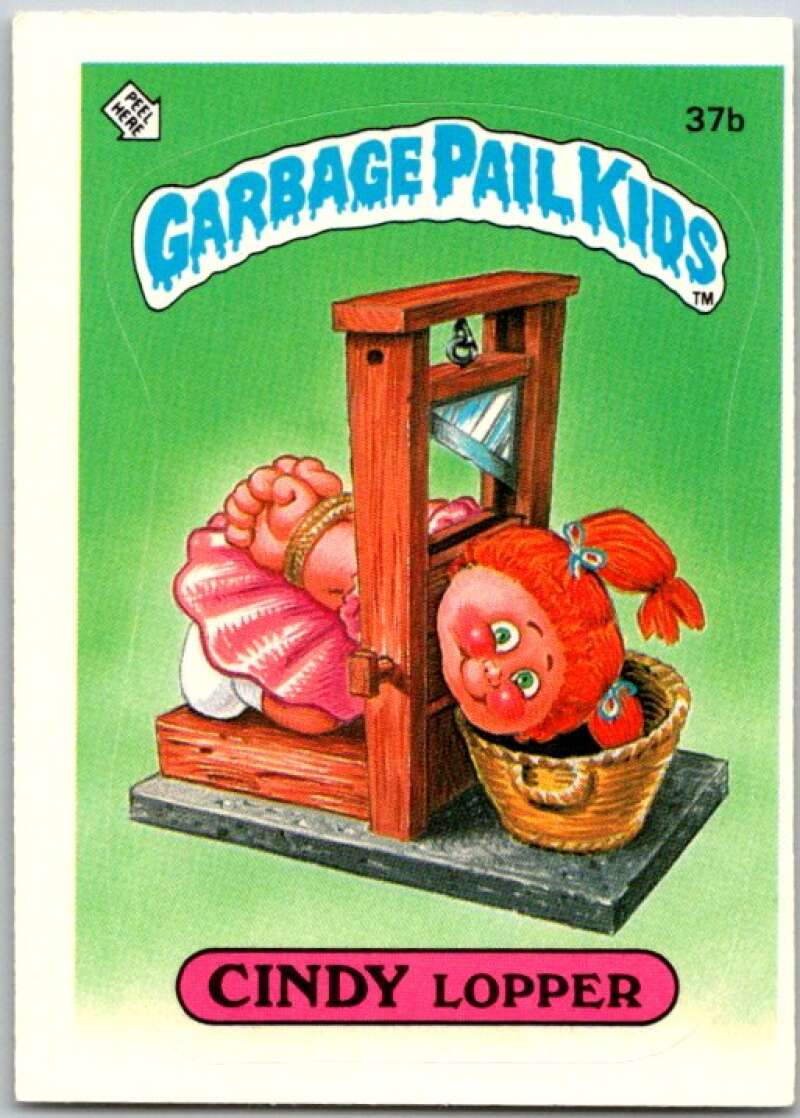 1985 Topps Garbage Pail Kids Series 1 #37b Cindy Lopper V44640