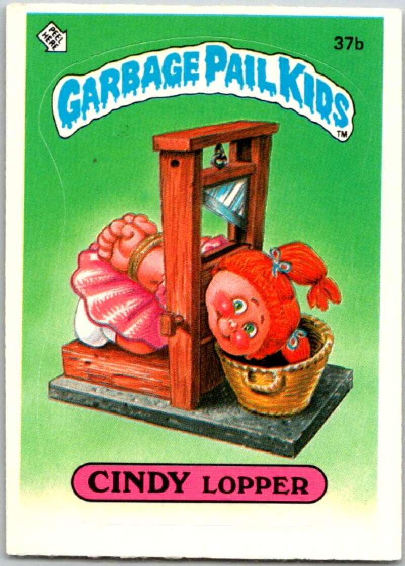 1985 Topps Garbage Pail Kids Series 1 #37b Cindy Lopper V44641