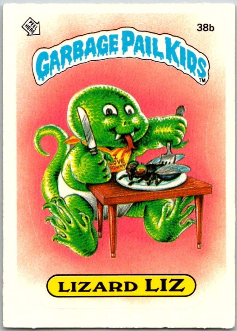 1985 Topps Garbage Pail Kids Series 1 #38b Lizard Liz V44649