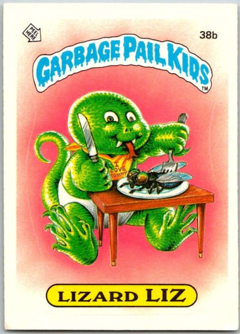 1985 Topps Garbage Pail Kids Series 1 #38b Lizard Liz V44650