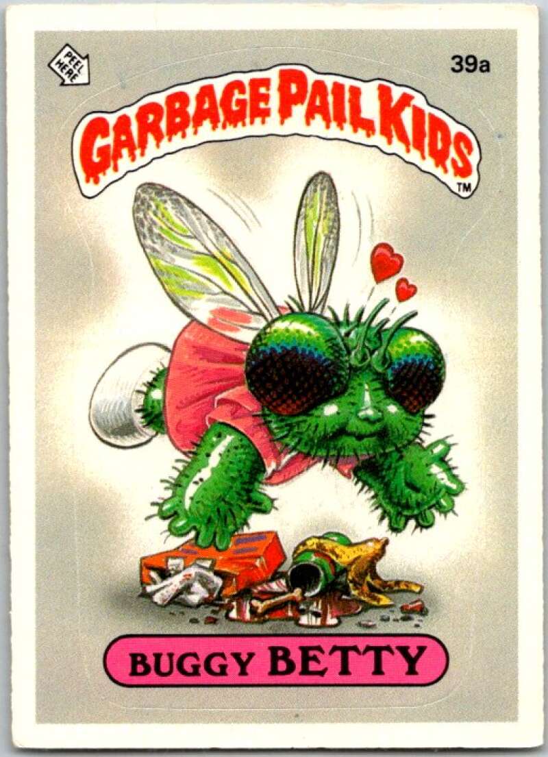 1985 Topps Garbage Pail Kids Series 1 #39a Buggy Betty V44651
