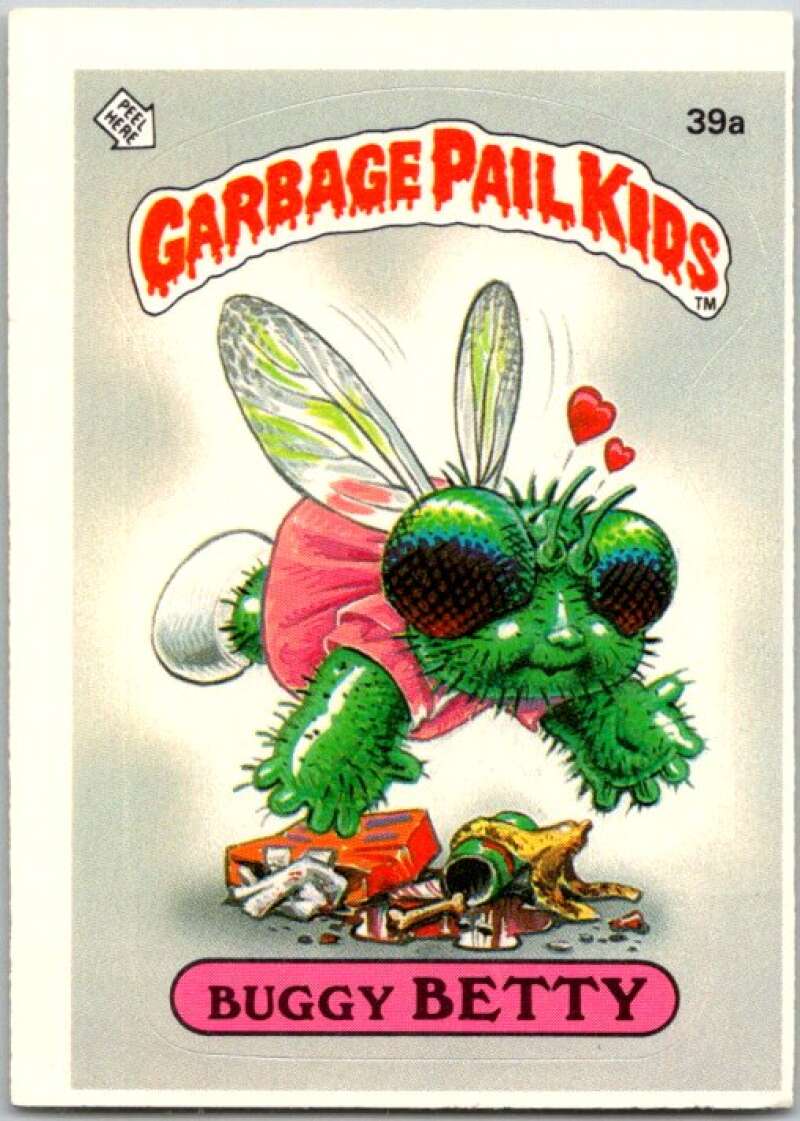 1985 Topps Garbage Pail Kids Series 1 #39a Buggy Betty V44652