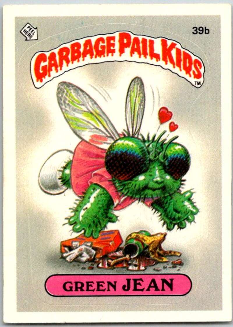 1985 Topps Garbage Pail Kids Series 1 #39b Green Jean V44655