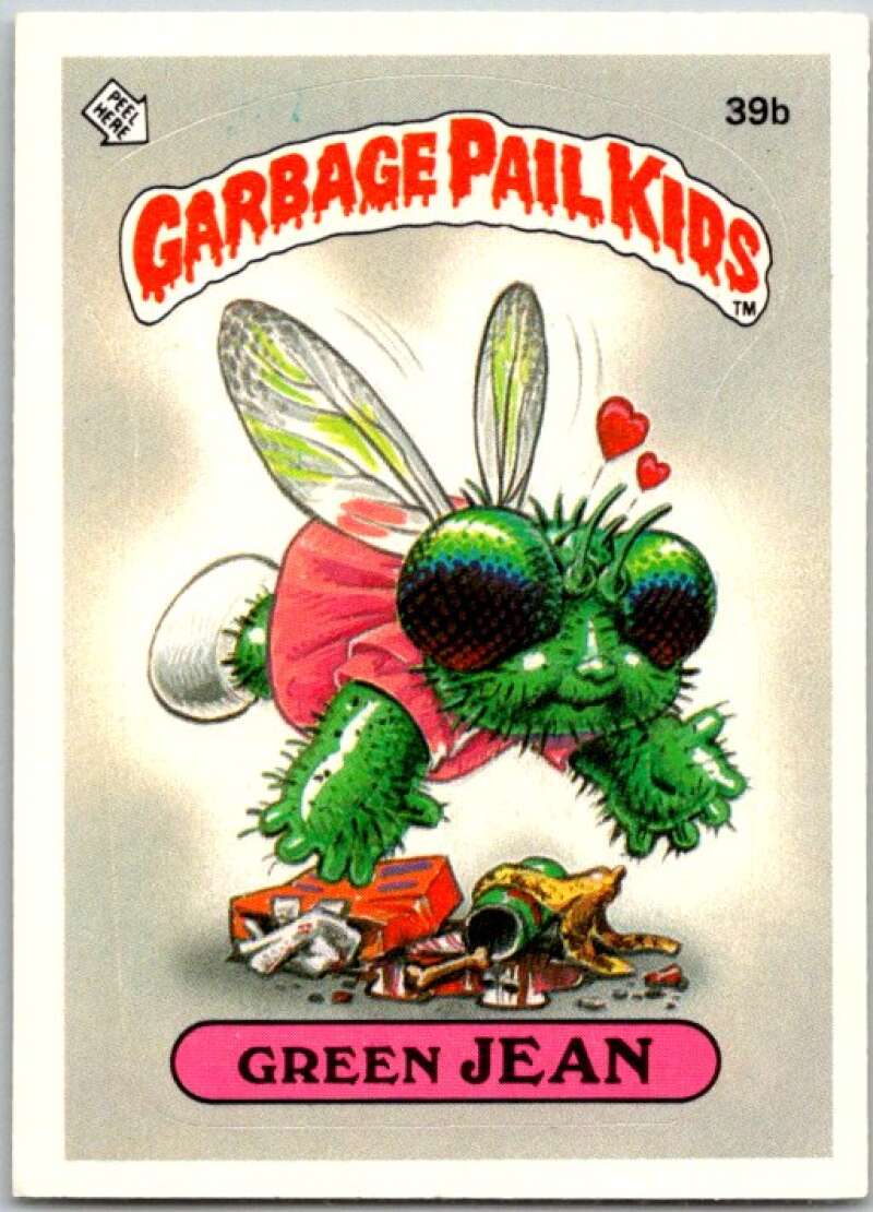 1985 Topps Garbage Pail Kids Series 1 #39b Green Jean V44658