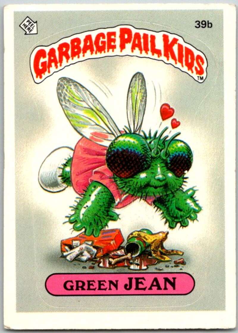 1985 Topps Garbage Pail Kids Series 1 #39b Green Jean V44659