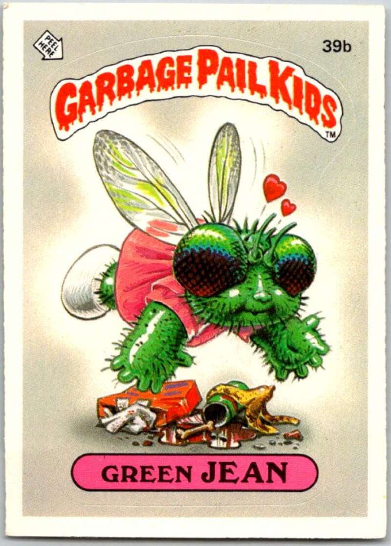 1985 Topps Garbage Pail Kids Series 1 #39b Green Jean V44660