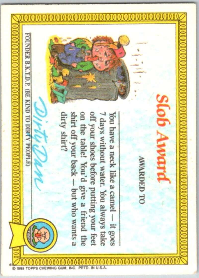 1985 Topps Garbage Pail Kids Series 1 #41a Mean Gene V44668