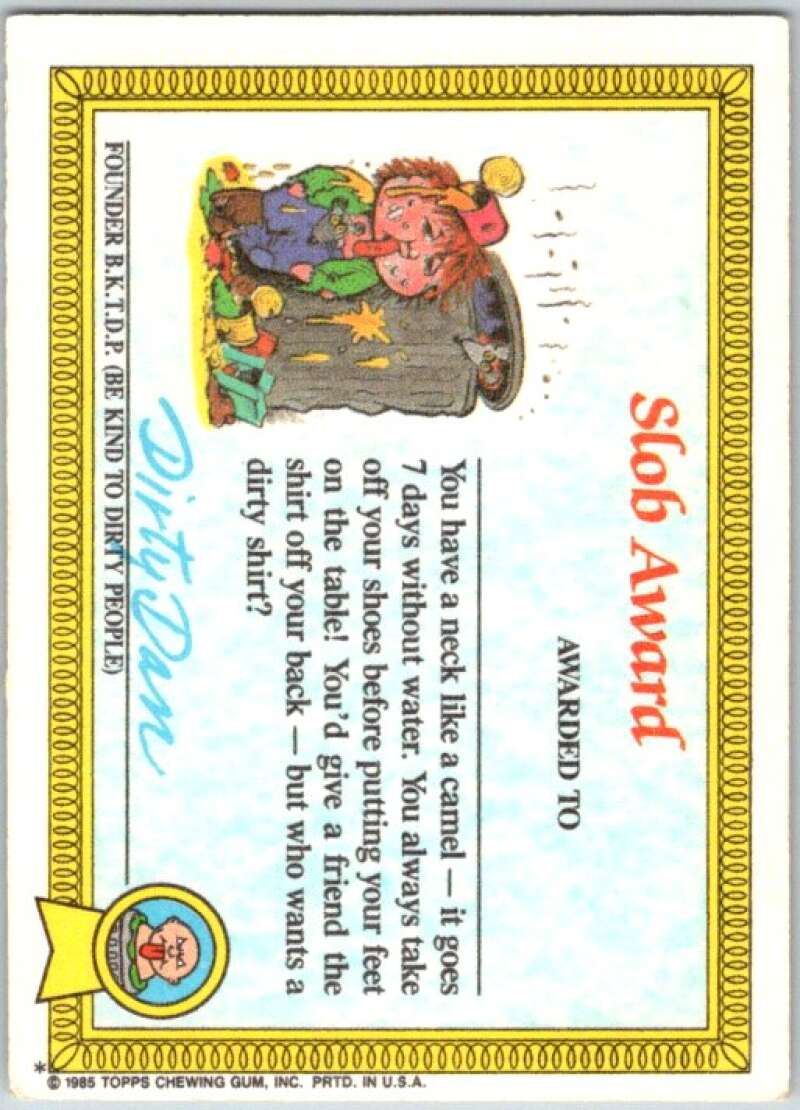 1985 Topps Garbage Pail Kids Series 1 #41a Mean Gene V44671