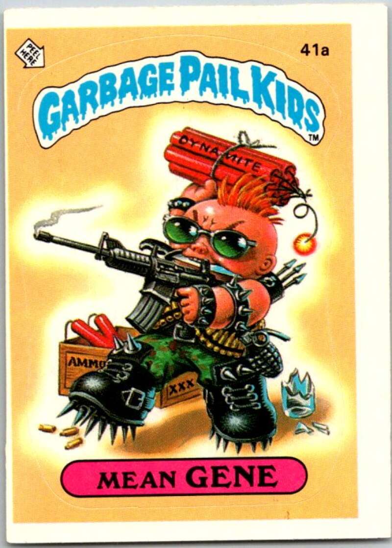 1985 Topps Garbage Pail Kids Series 1 #41a Mean Gene V44672