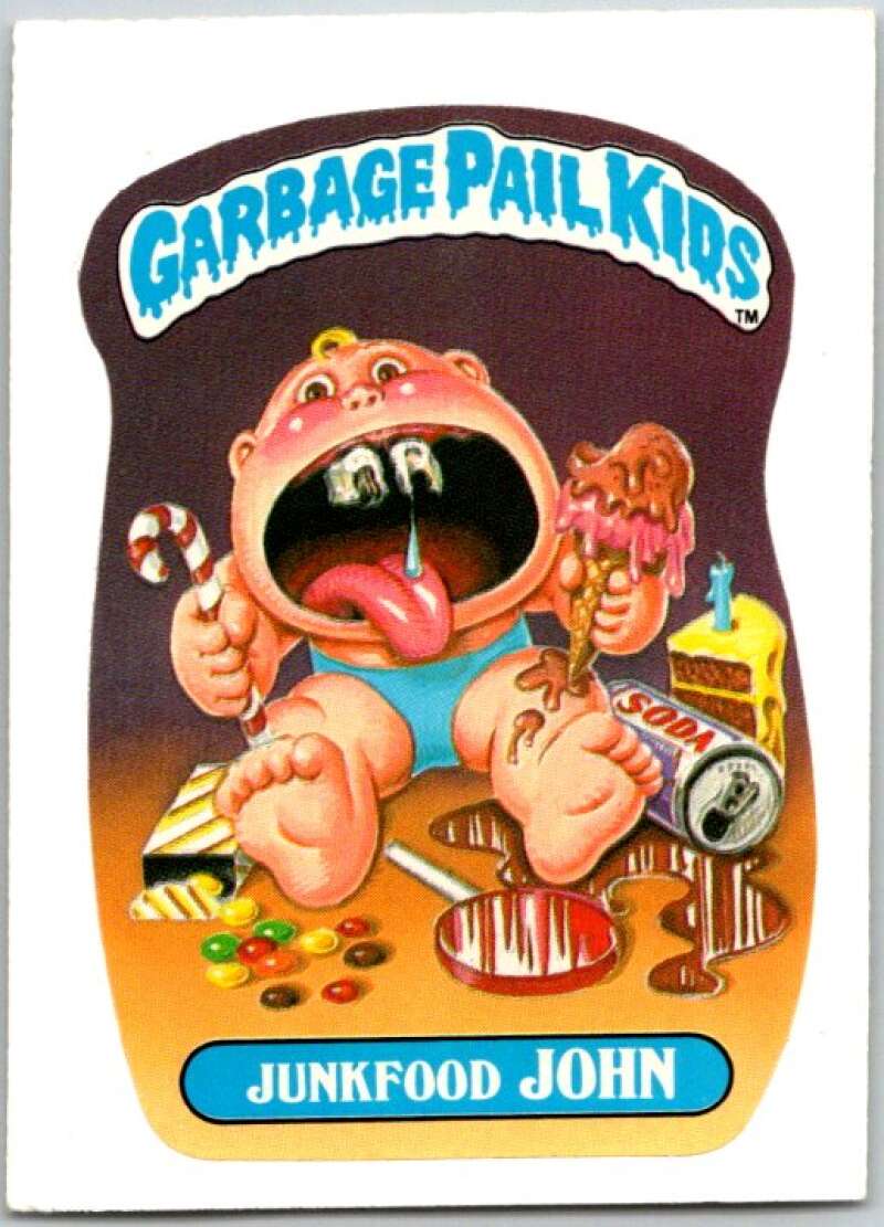 1985 Topps Garbage Pail Kids Series NNO Junkfood John V44680