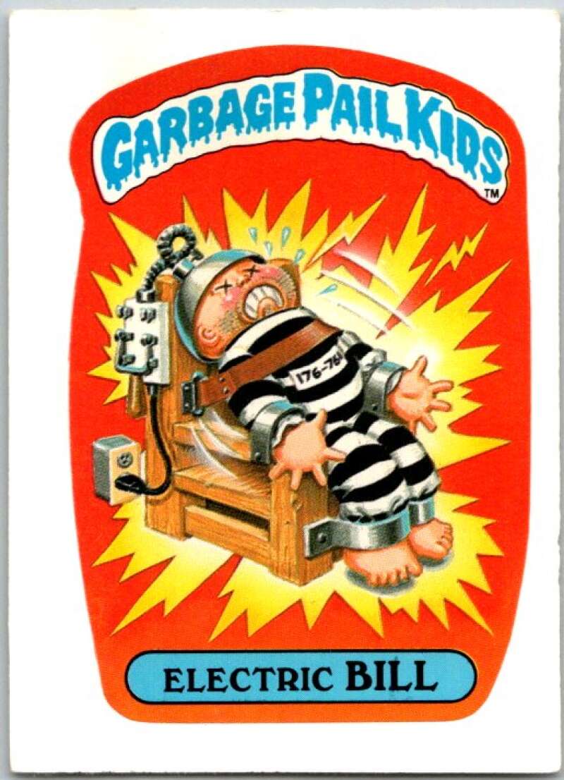 1985 Topps Garbage Pail Kids Series NNO Electric Bill V44709