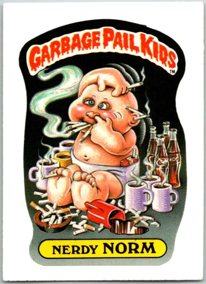 1985 Topps Garbage Pail Kids Series NNO Nerdy Norm V44716