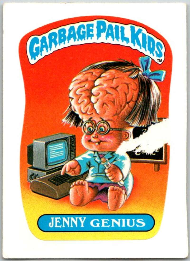 1985 Topps Garbage Pail Kids Series NNO Jenny Genius V44744