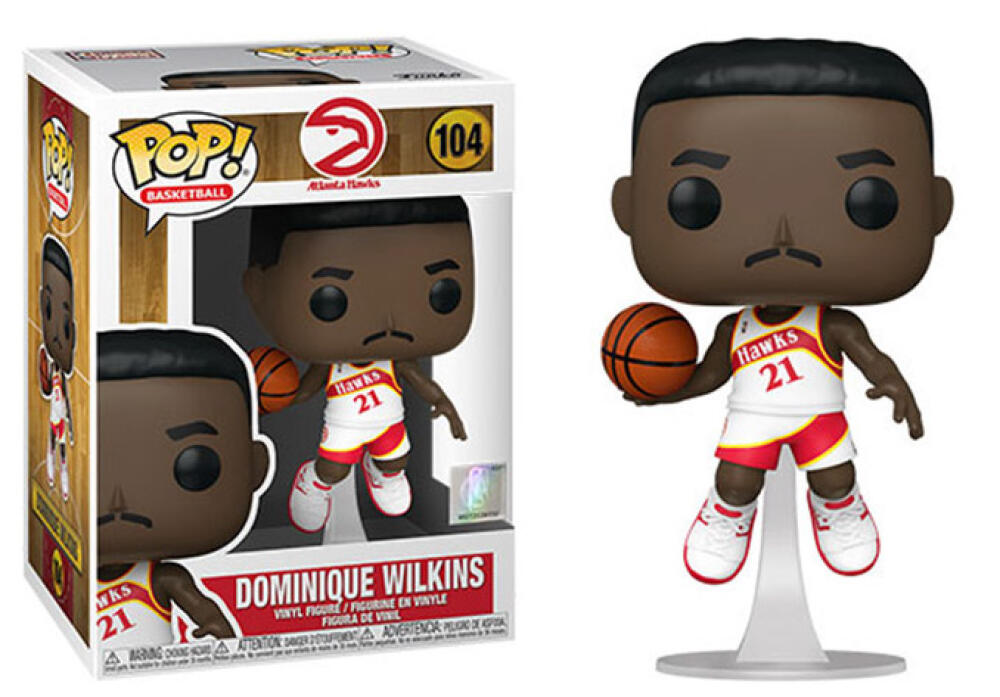 Funko Pop - 104 NBA Basketball - Dominique Wilkins Hawks Vinyl Figure Image 1