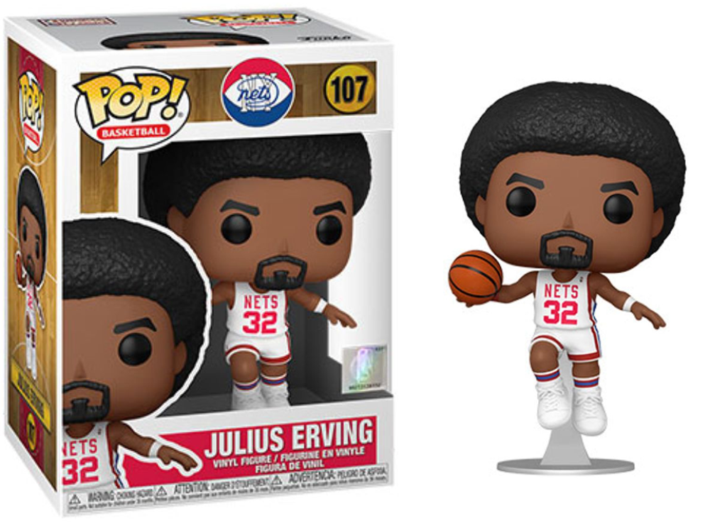 Funko Pop - 107 NBA Basketball - Julius Erving Nets Vinyl Figure Image 1