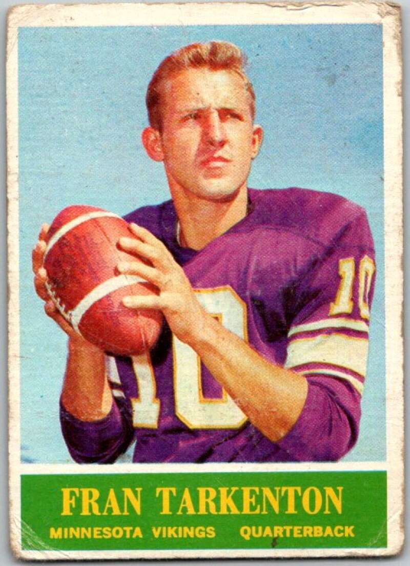 1964 Philadelphia Football #109 Fran Tarkenton Minnesota Vikings V44756