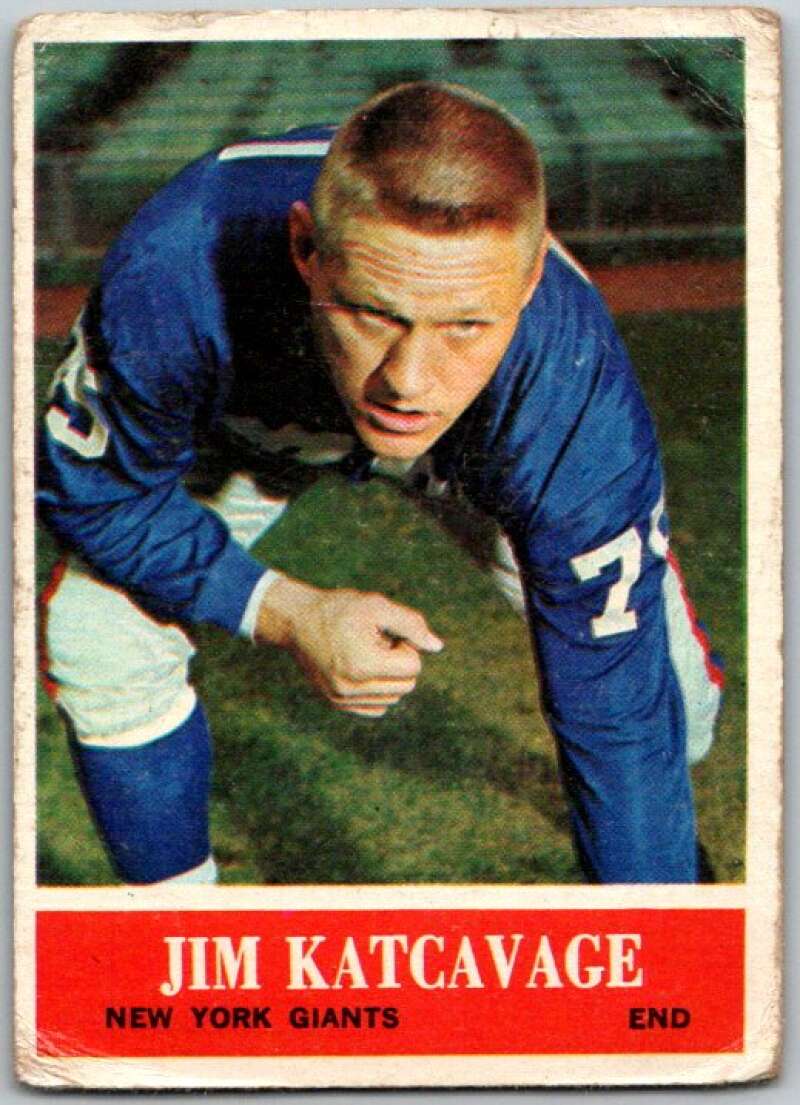 1964 Philadelphia Football #119 Jim Katcavage New York Giants V44757