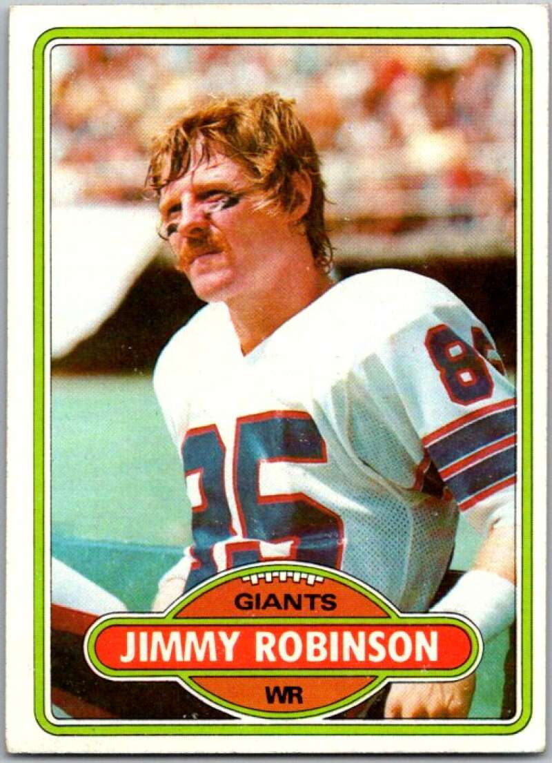 1980 Topps Football #74 Jimmy Robinson New York Giants V44767
