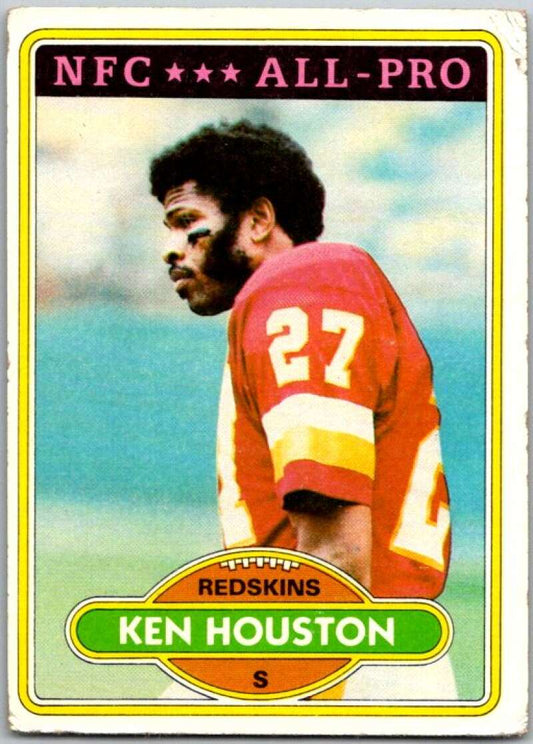 1980 Topps Football #145 Ken Houston  Washington Redskins  V44769
