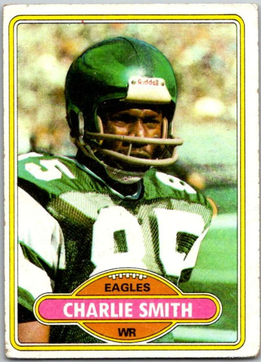 1980 Topps Football #154 Charlie Smith  Philadelphia Eagles  V44770