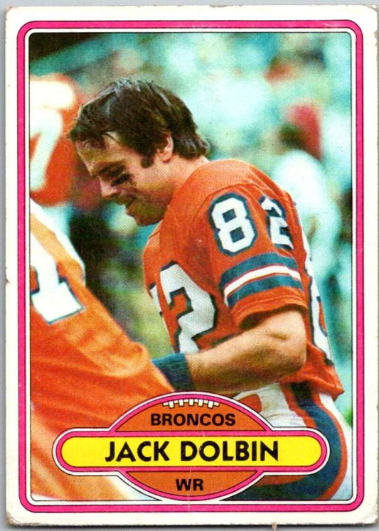 1980 Topps Football #176 Jack Dolbin  Denver Broncos  V44771
