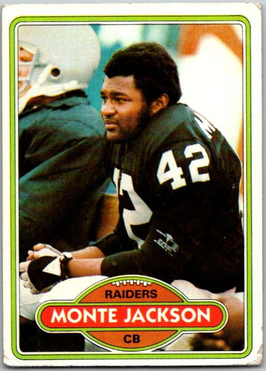 1980 Topps Football #217 Monte Jackson  Oakland Raiders  V44773