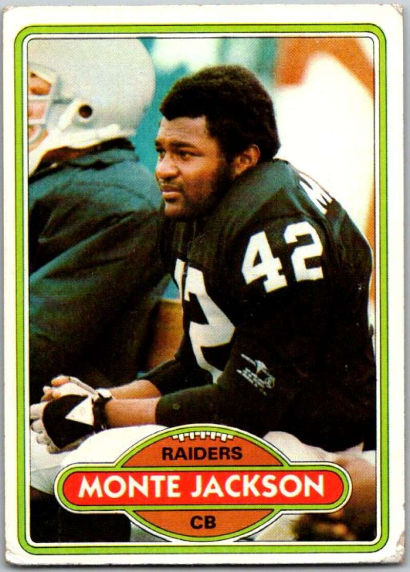 1980 Topps Football #217 Monte Jackson Oakland Raiders V44773