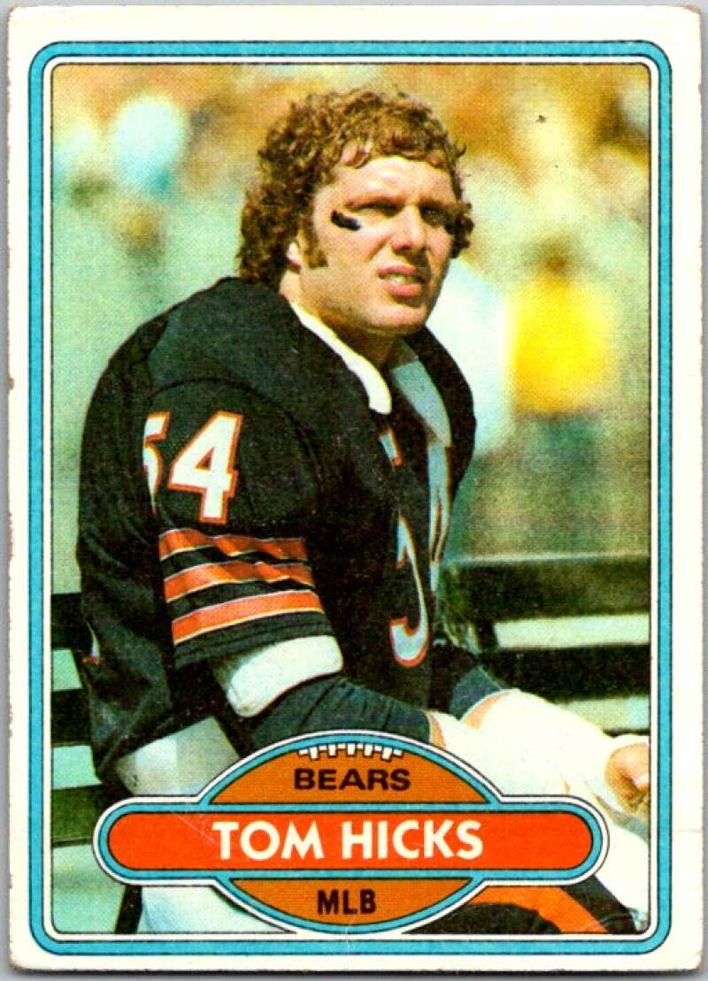 1980 Topps Football #267 Tom Hicks Chicago Bears V44775