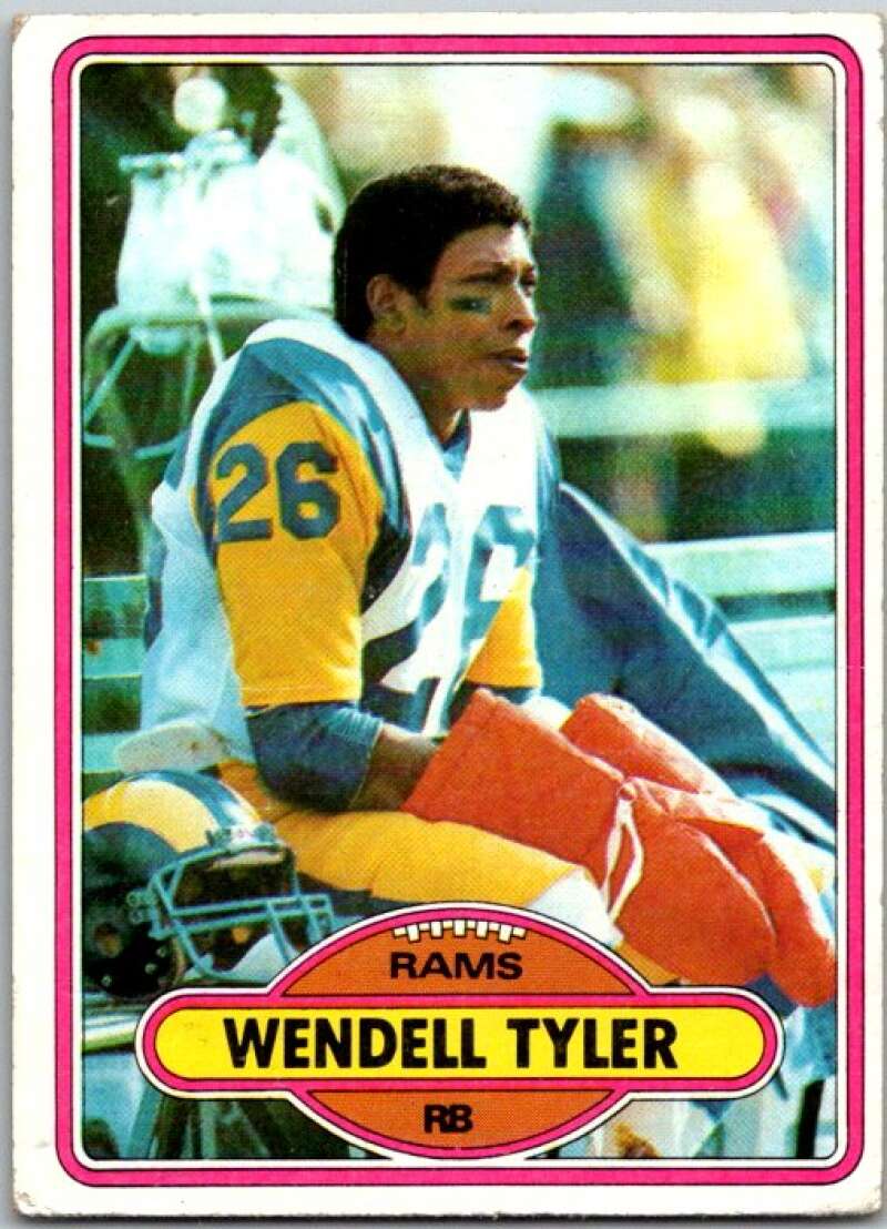 1980 Topps Football #273 Wendell Tyler RC Rookie Los Angeles Rams V44776