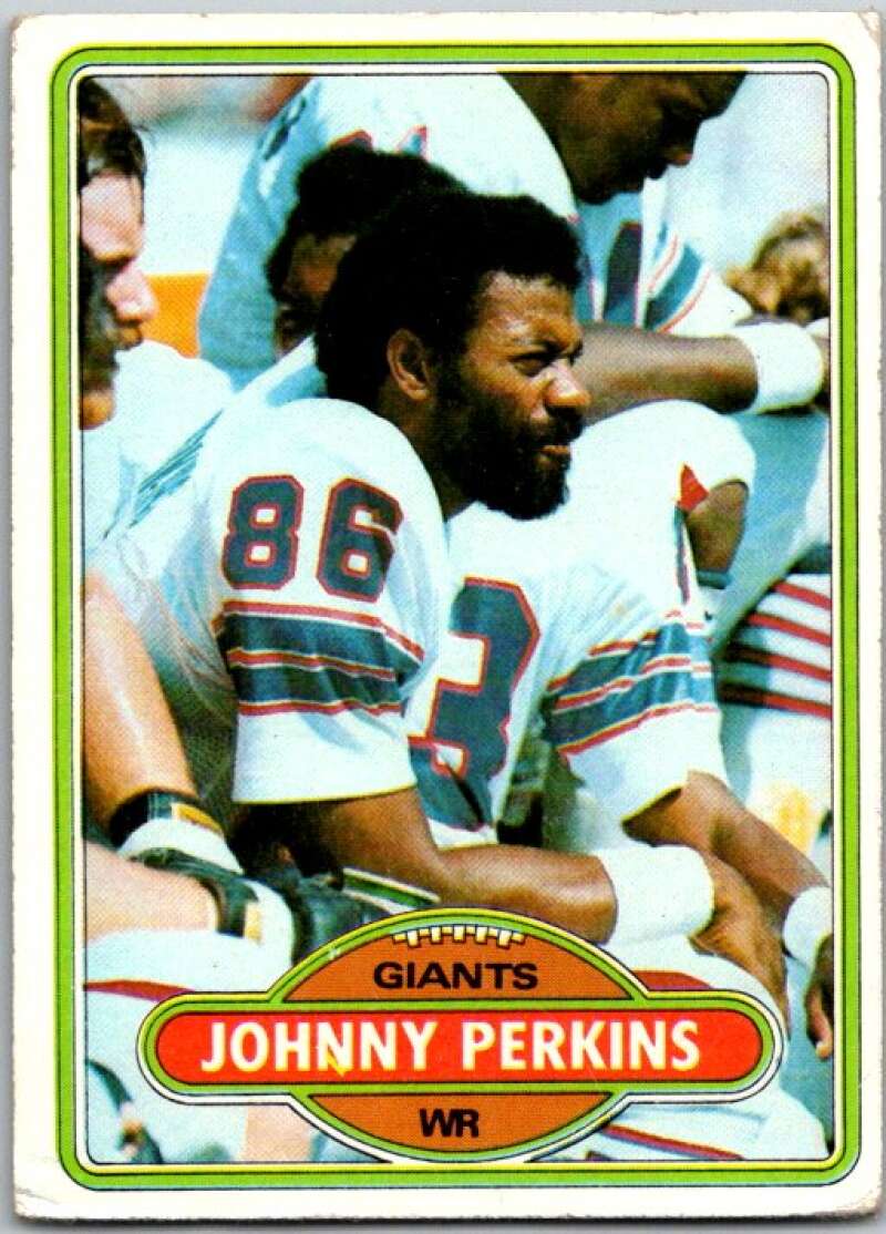 1980 Topps Football #356 Johnny Perkins New York Giants V44781