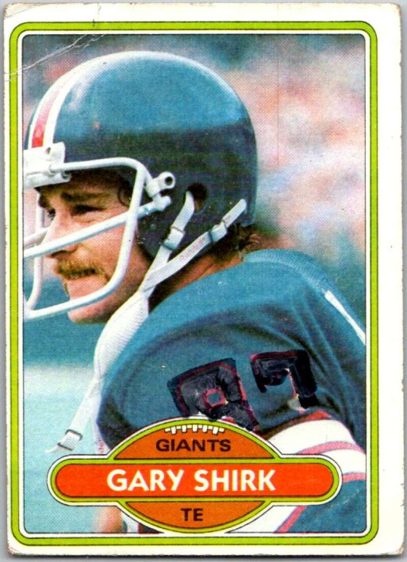 1980 Topps Football #414 Gary Shirk New York Giants V44783