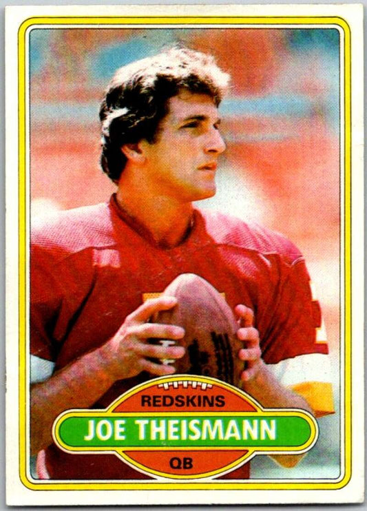 1980 Topps Football #475 Joe Theismann  Washington Redskins  V44784