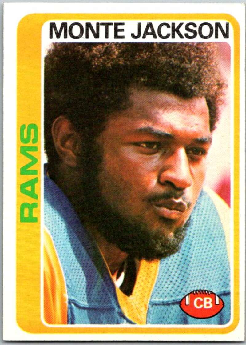 1978 Topps Football #180 Monte Jackson Los Angeles Rams V44792