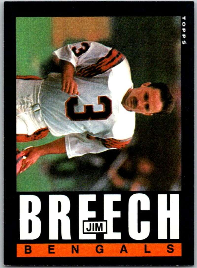 1985 Topps Football #211 Jim Breech Cincinnati Bengals V44806