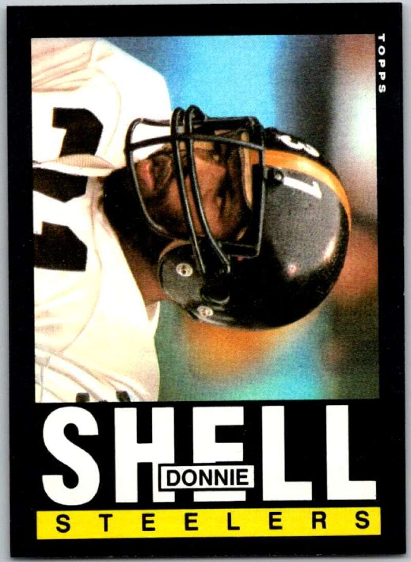 1985 Topps Football #362 Donnie Shell Pittsburgh Steelers V44812