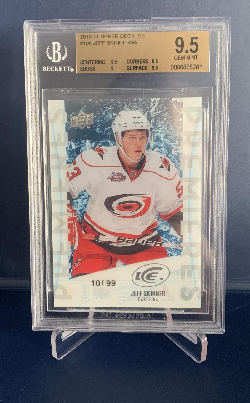 2010-11 Upper Deck Ice #108 Jeff Skinner RC Rookie 10/99 BGS 9.5