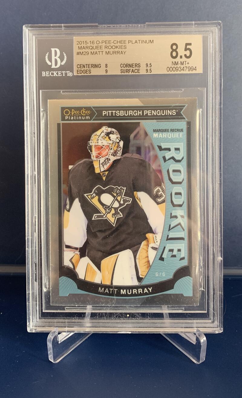 2015-16 UD O-Pee-Chee Platinum #M29 Matt Murray RC Rookie BGS 8.5 - #7994