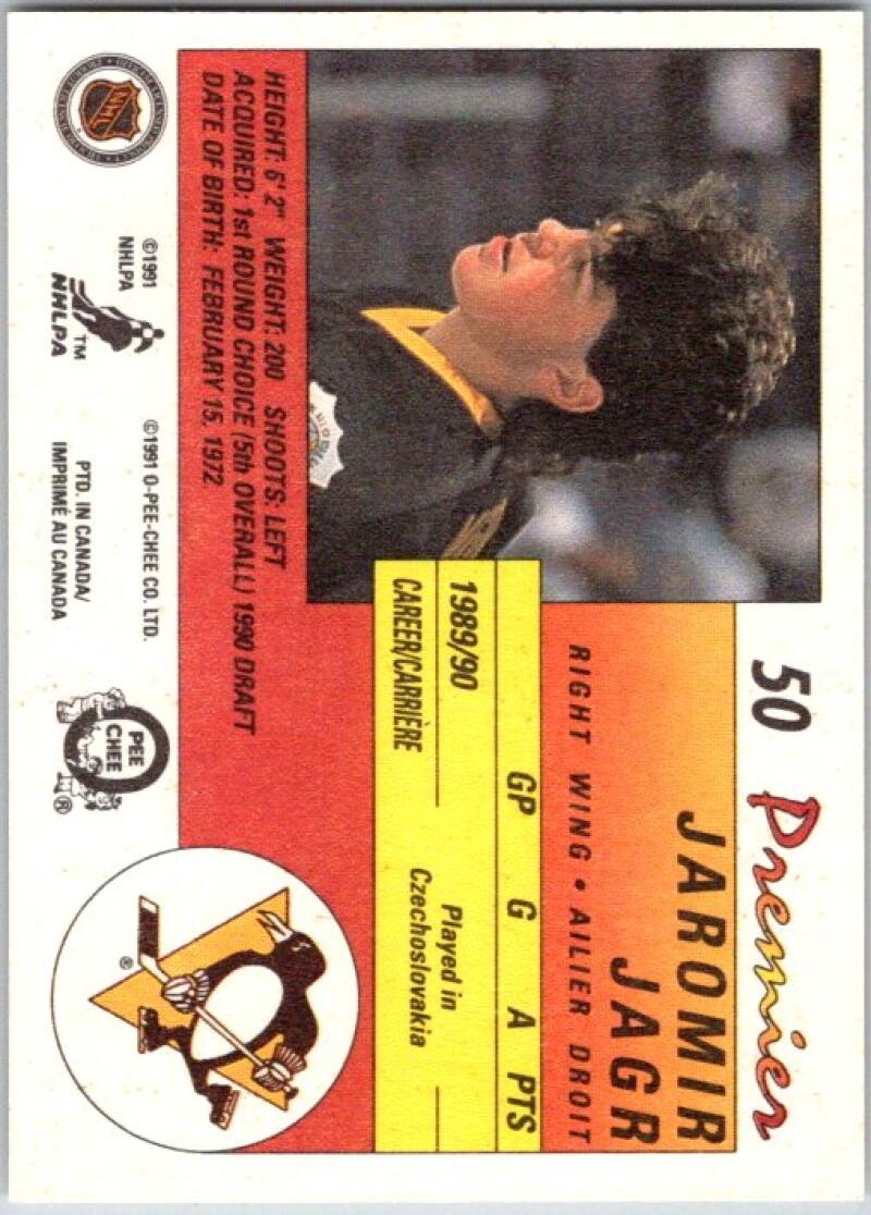 1990-91 OPC Premier #50 Jaromir Jagr RC Rookie Mint Condition V44846