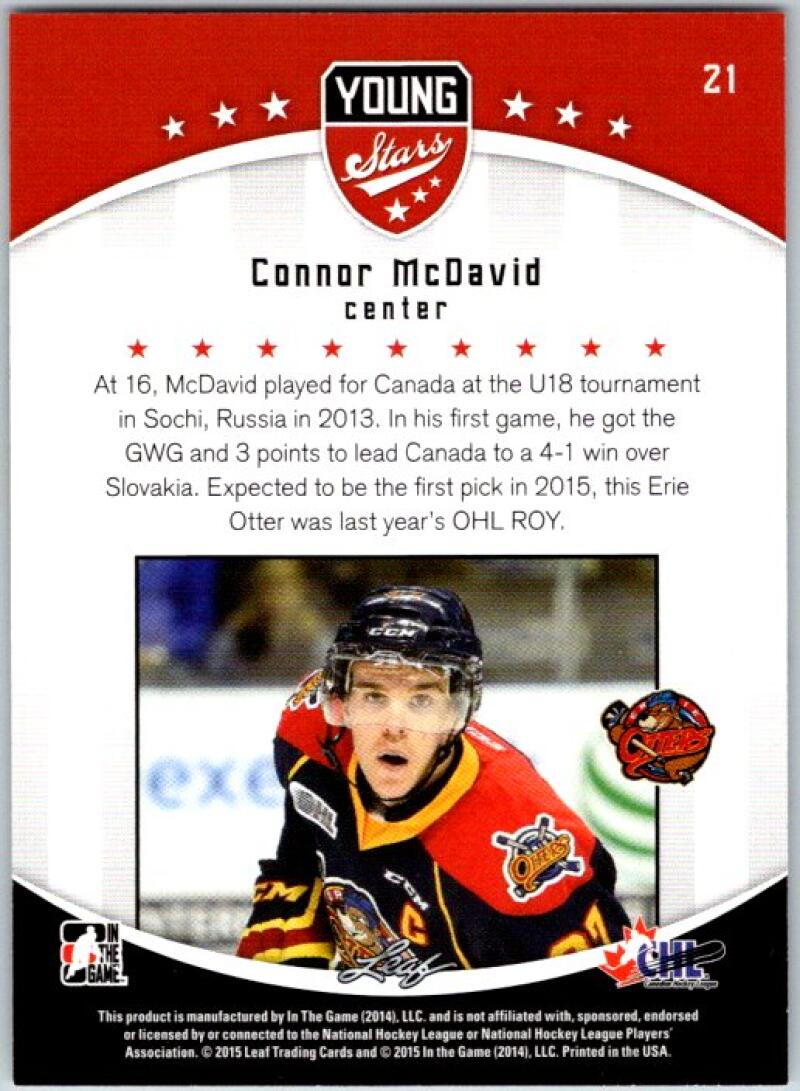 2015 ITG CHL Draft #21 Connor McDavid / Young Stars V44845