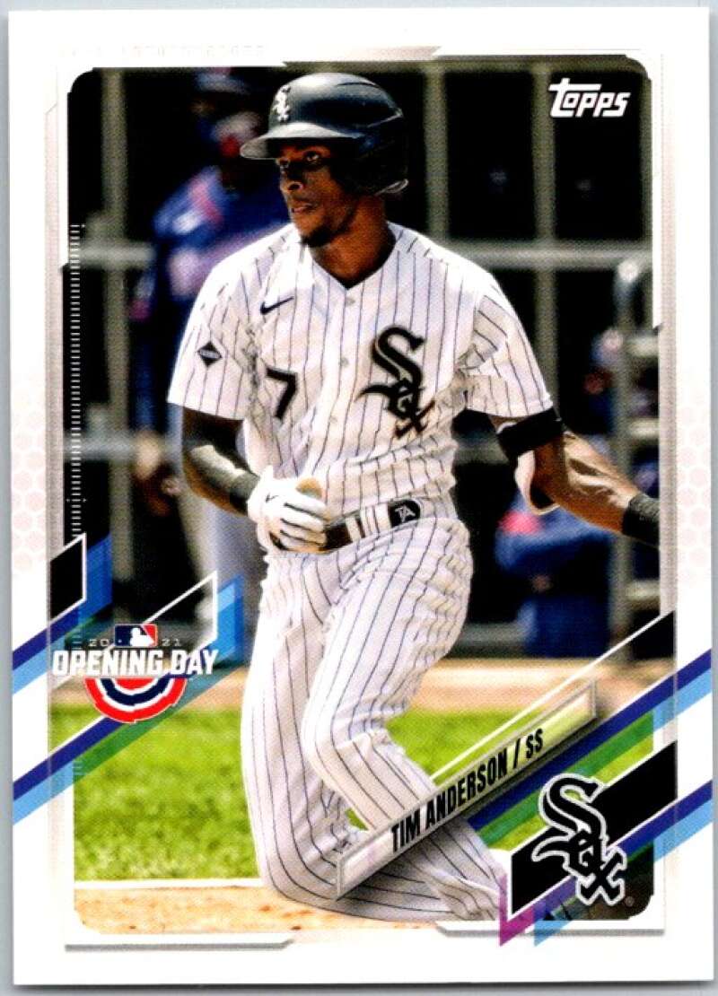 2021 Topps Opening Day #15 Tim Anderson Chicago White Sox V44905