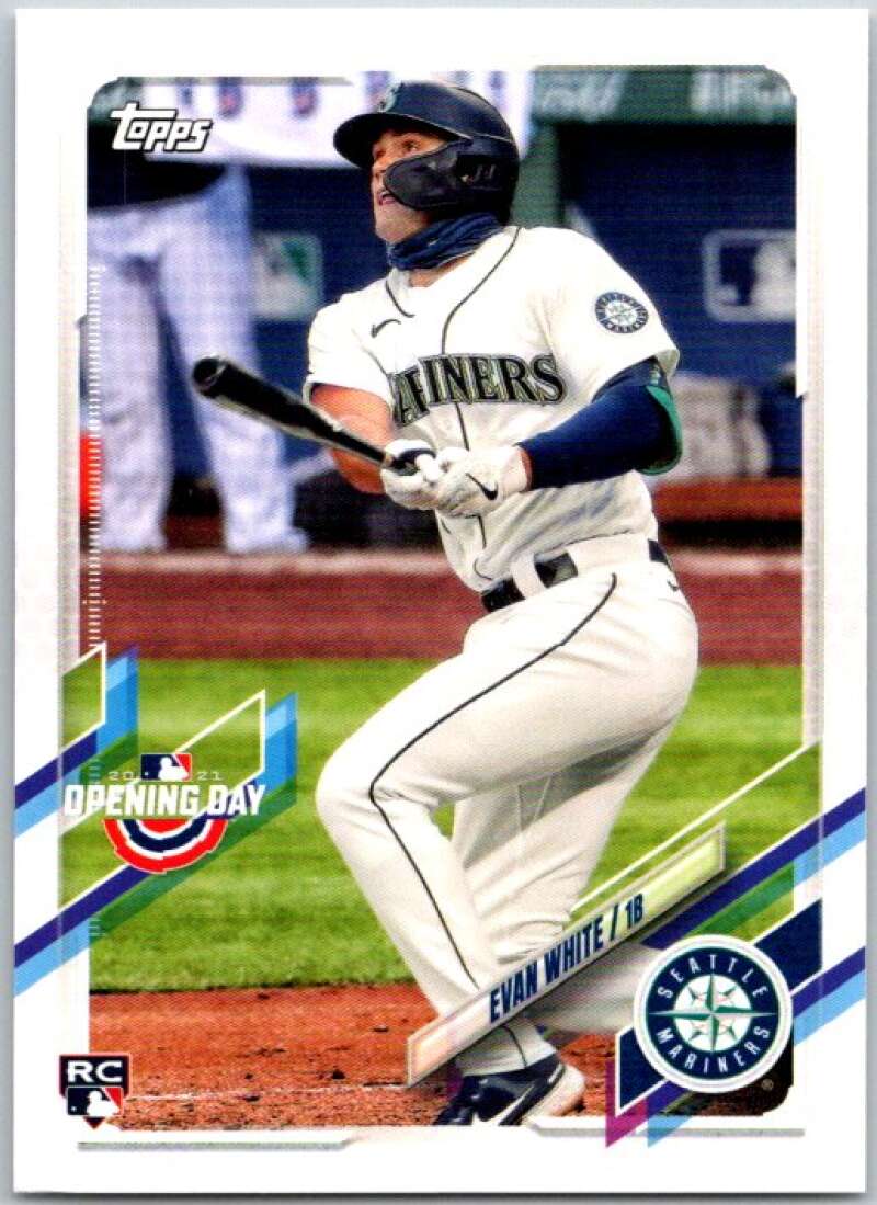 2021 Topps Opening Day #19 Evan White RC Rookie Seattle Mariners V44906