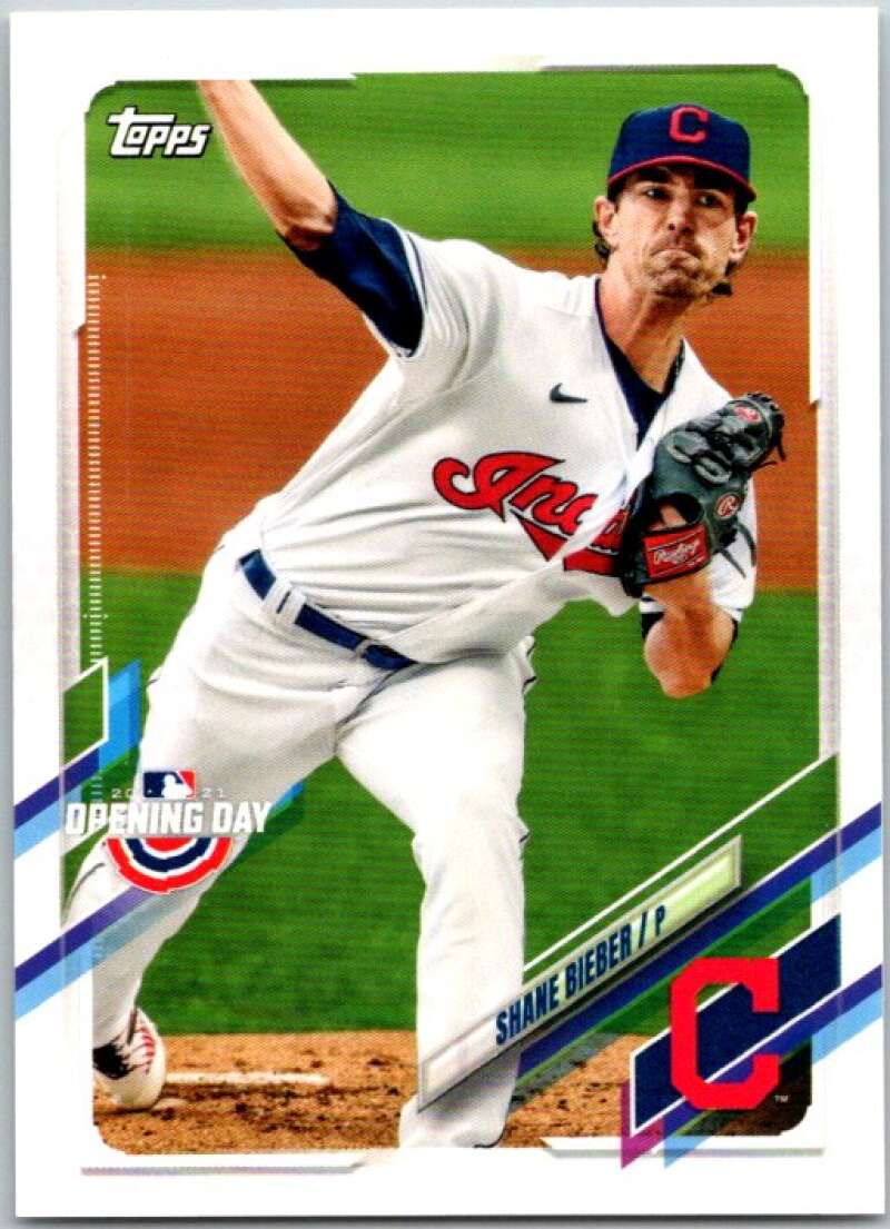 2021 Topps Opening Day #25 Shane Bieber Cleveland Indians V44907